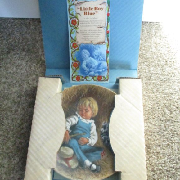 Little Boy Blue Mother Goose 1980 Reco Collectible Plate John McClelland w/Box - Picture 2 of 5